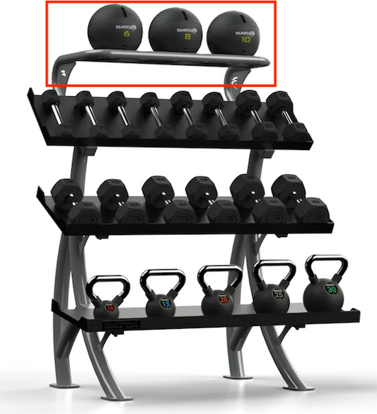 Batca FZ-7 3 Tier 4' Dumbbell/Kettlebell Rack